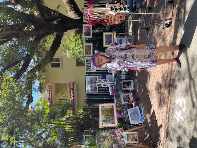 Gifford Lane Art Stroll booth